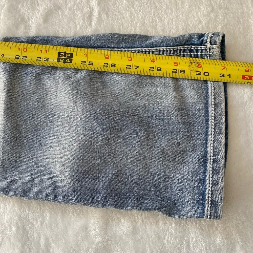 LEI Women's Low Rise Slim Boot Jeans Light Blue Size 5 Ashley Bling bedazzled - Picture 7 of 10